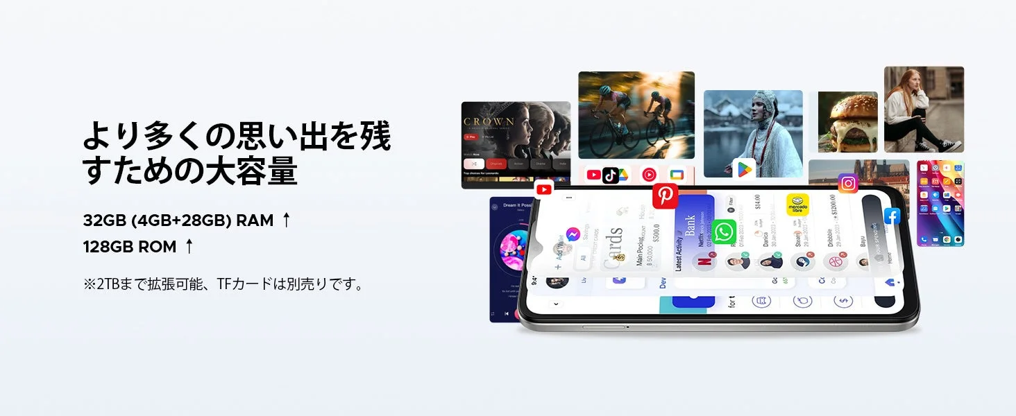 DOOGEE NOTE56PROのメモリ