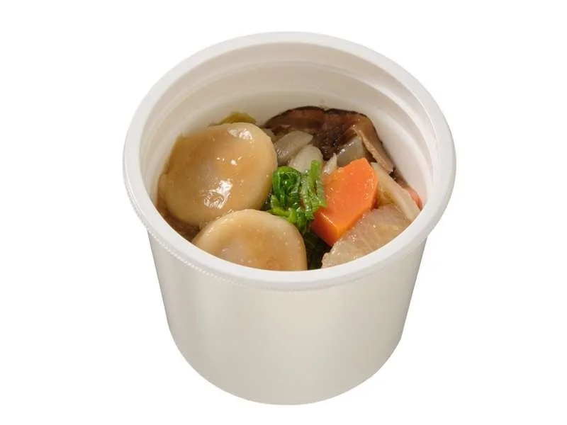 もっちりすいとんの具材アップ