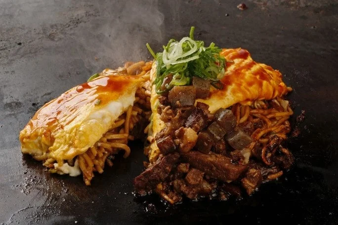 ぼっかけオムそば