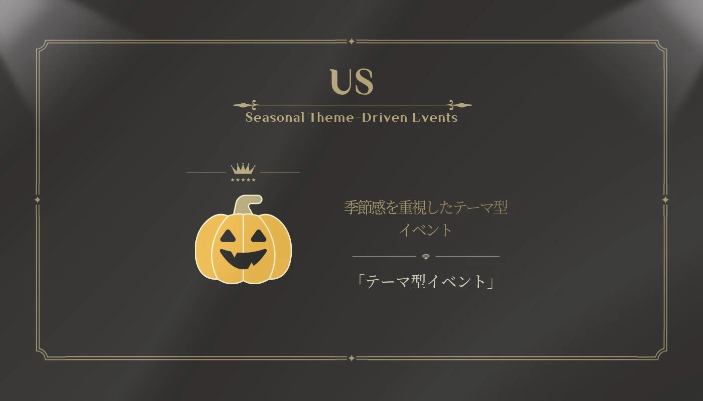 季節感を重視したテーマ型イベント