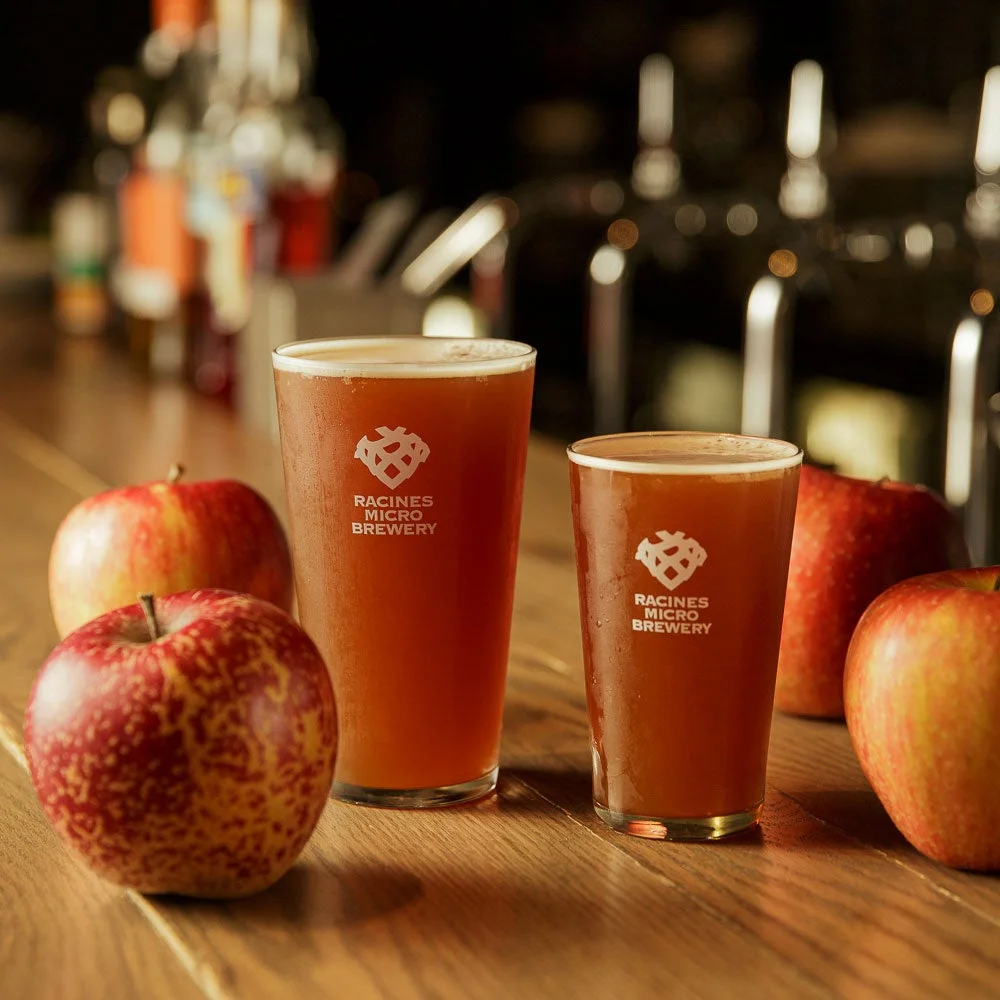 クラフトビールとリンゴ