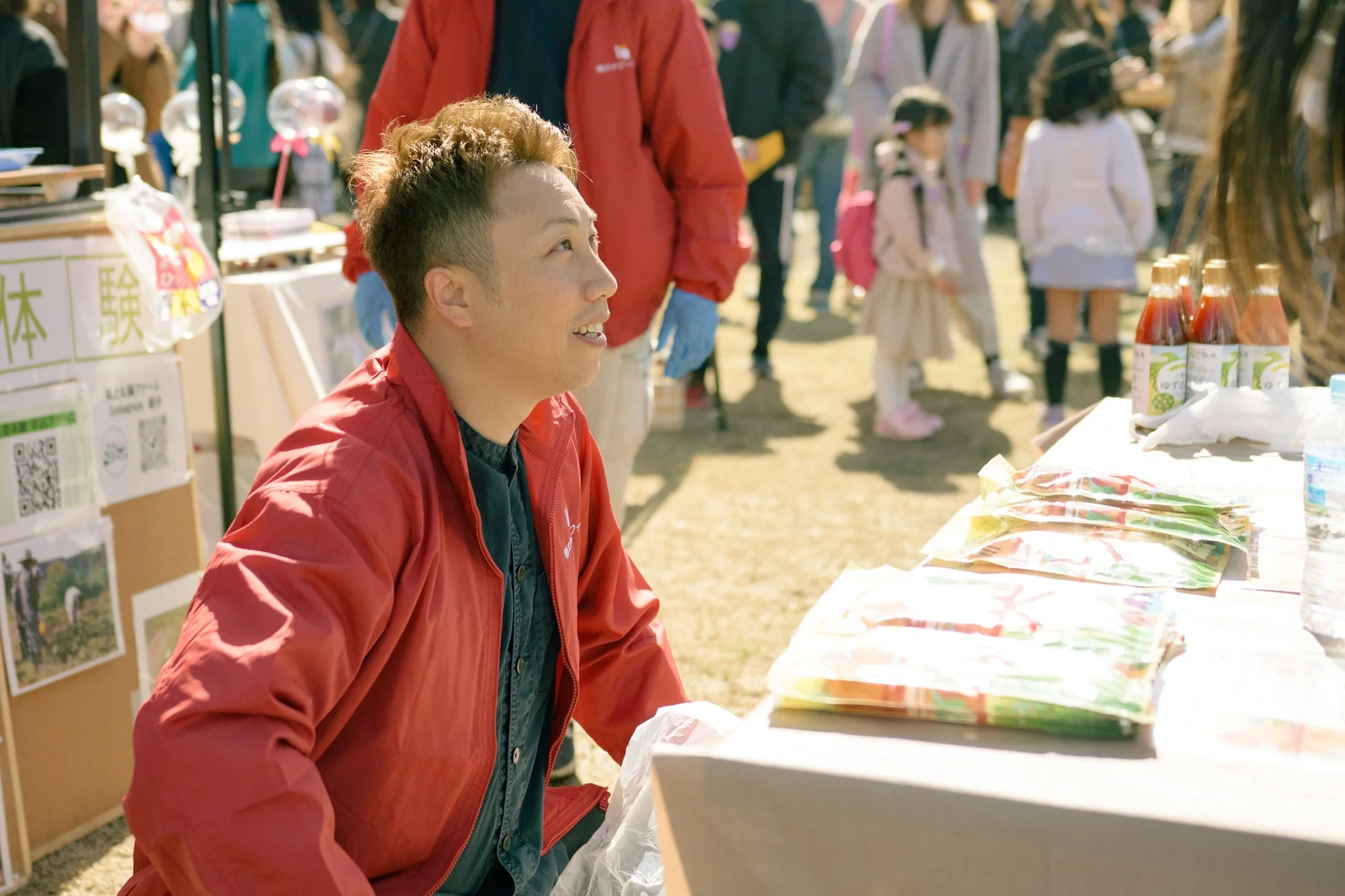 屋外イベントの出店風景