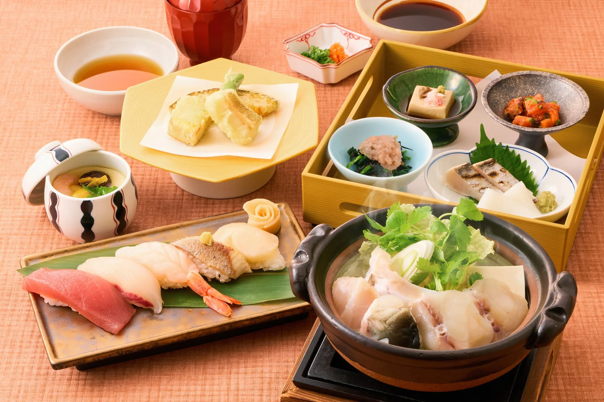 冬の旬感膳＜冬のにぎり五貫＞