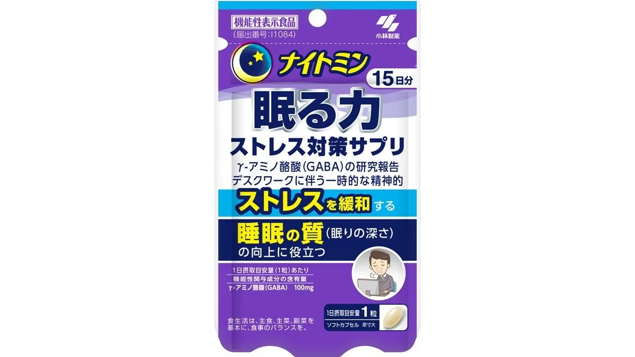 ナイトミン眠る力 ストレス対策サプリ
