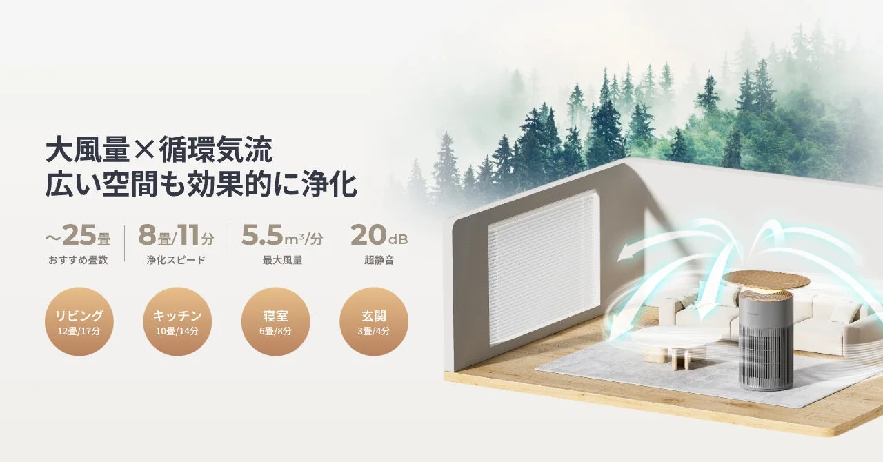 パワフル清浄と静音設計