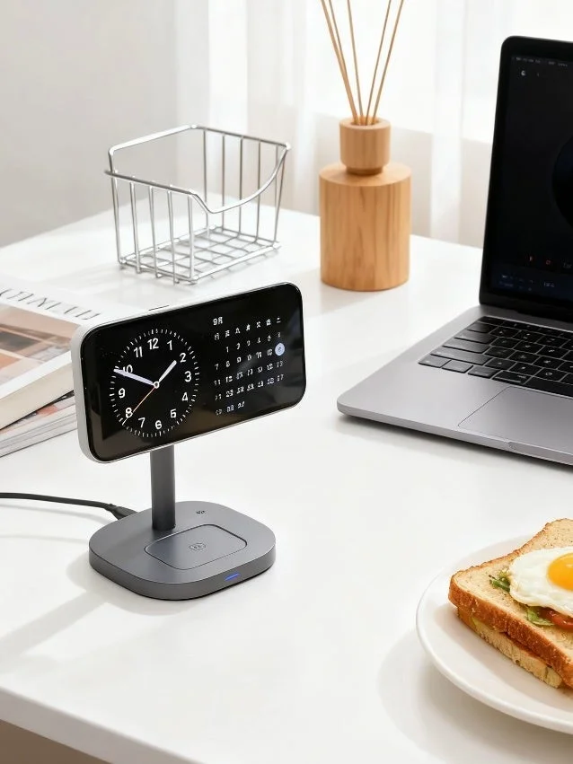 デスクと充電スタンド