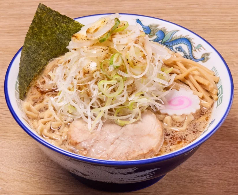 ネギらーめんのクローズアップ画像