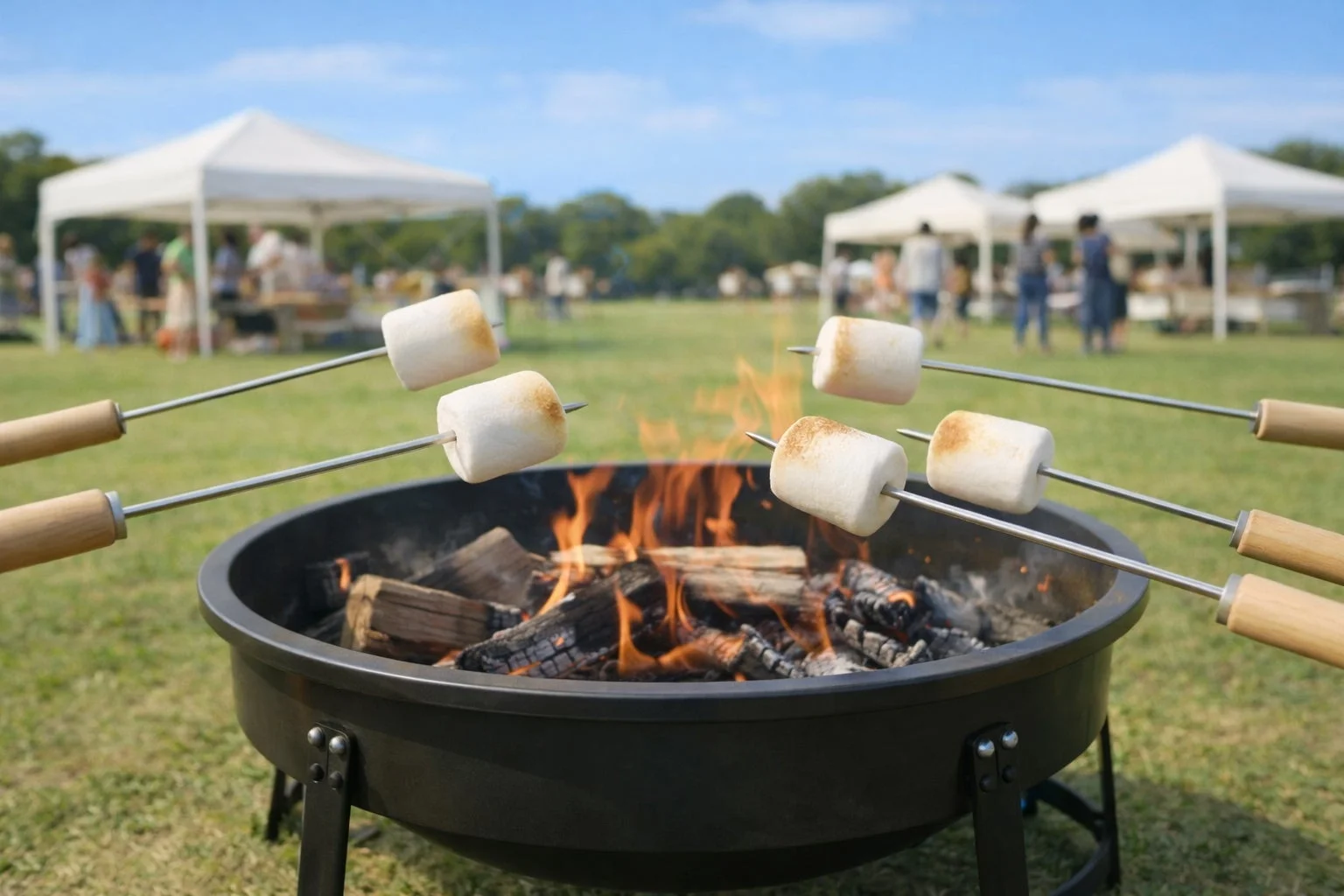 マシュマロ焼き体験