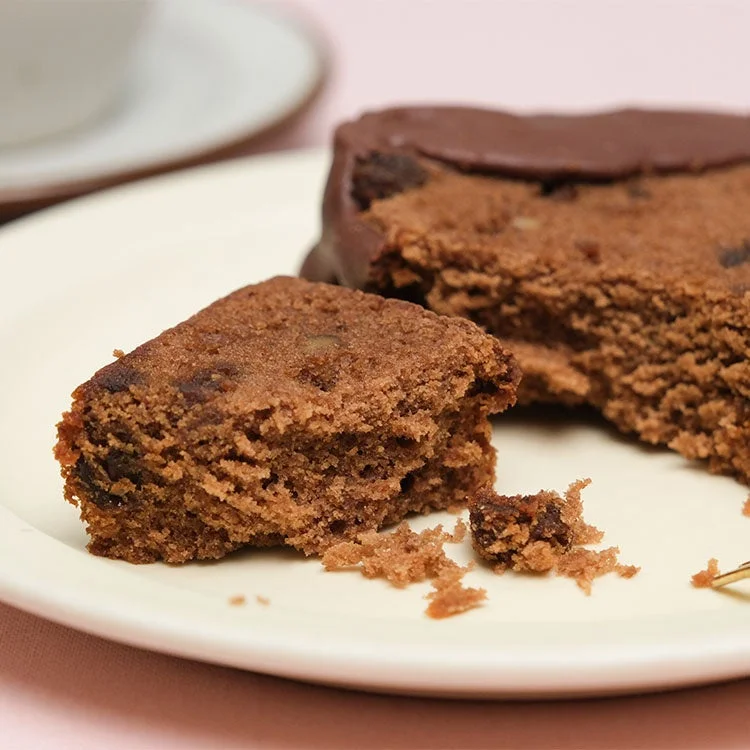 チョコレートケーキの断面