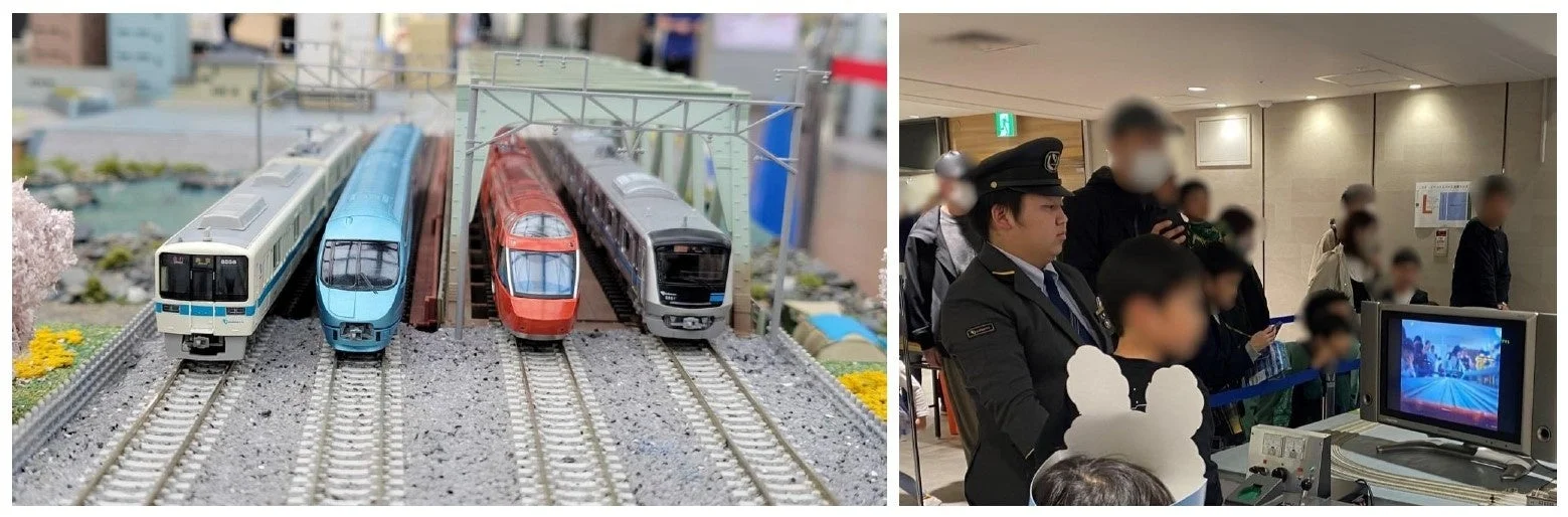 小田急のNゲージ展示・運転体験