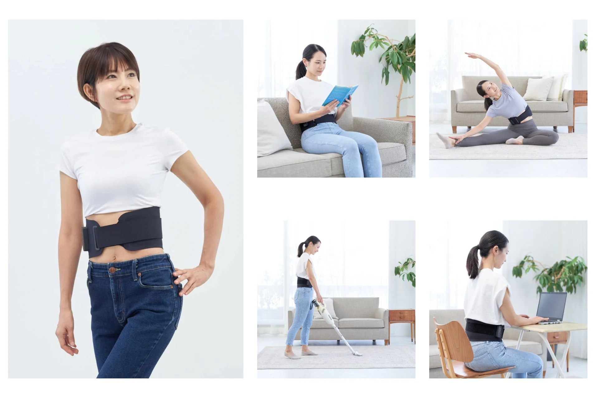 巻くだけで手軽にお腹ひきしめ「ブーストブレスベルト」