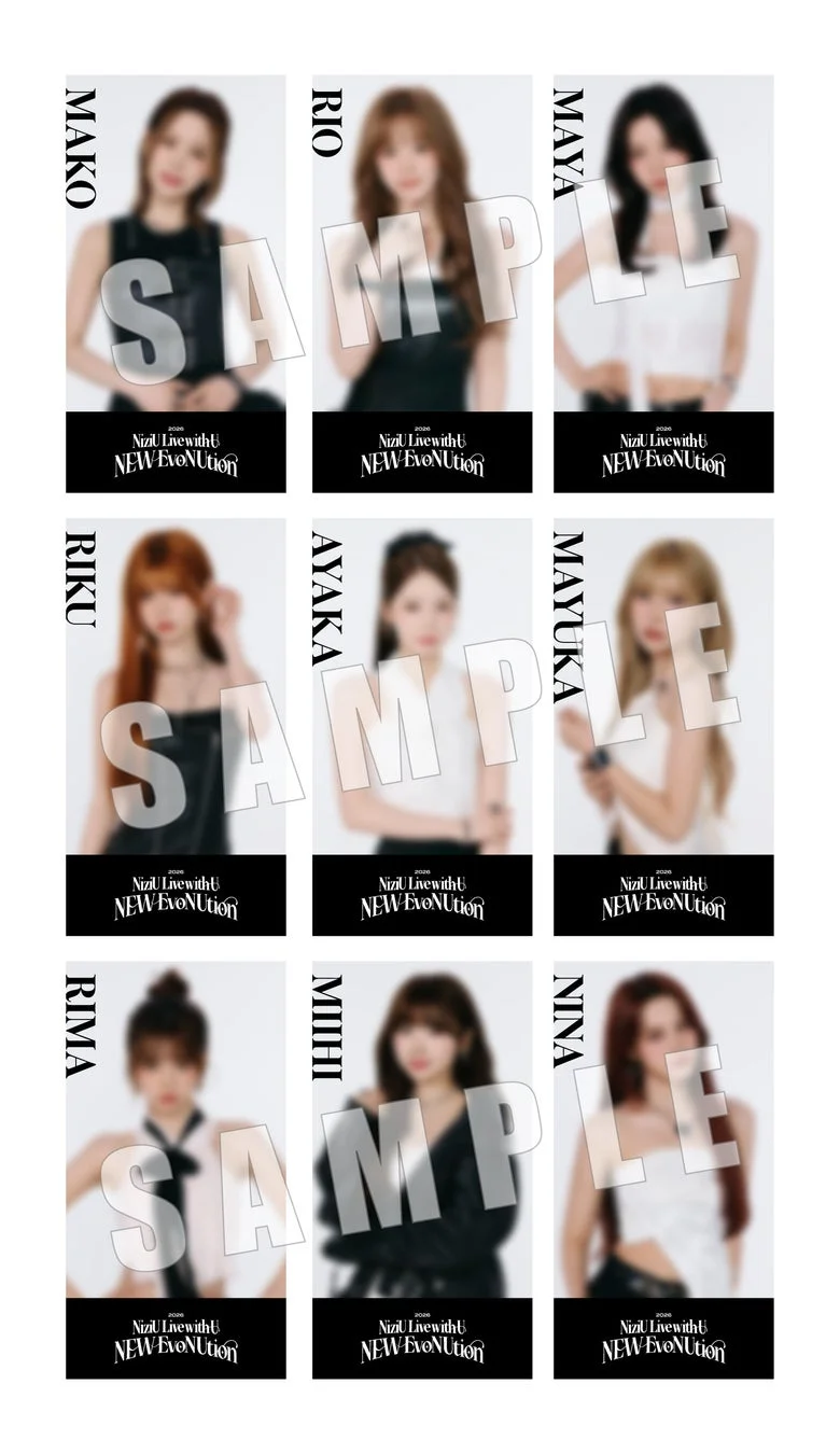 NiziU Live with U NEW EVolution チケット風フォトカード