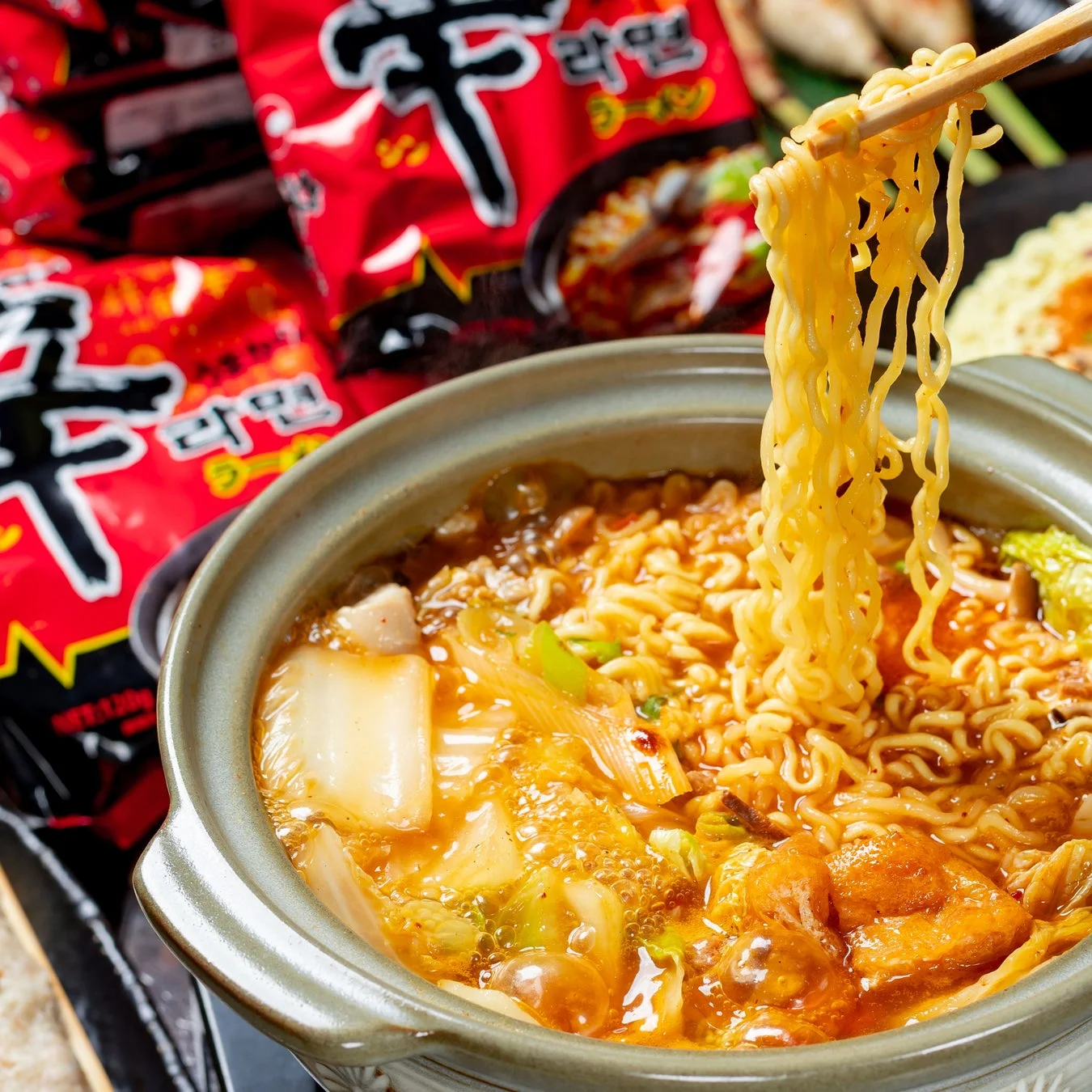 辛ラーメン生つくねチゲ