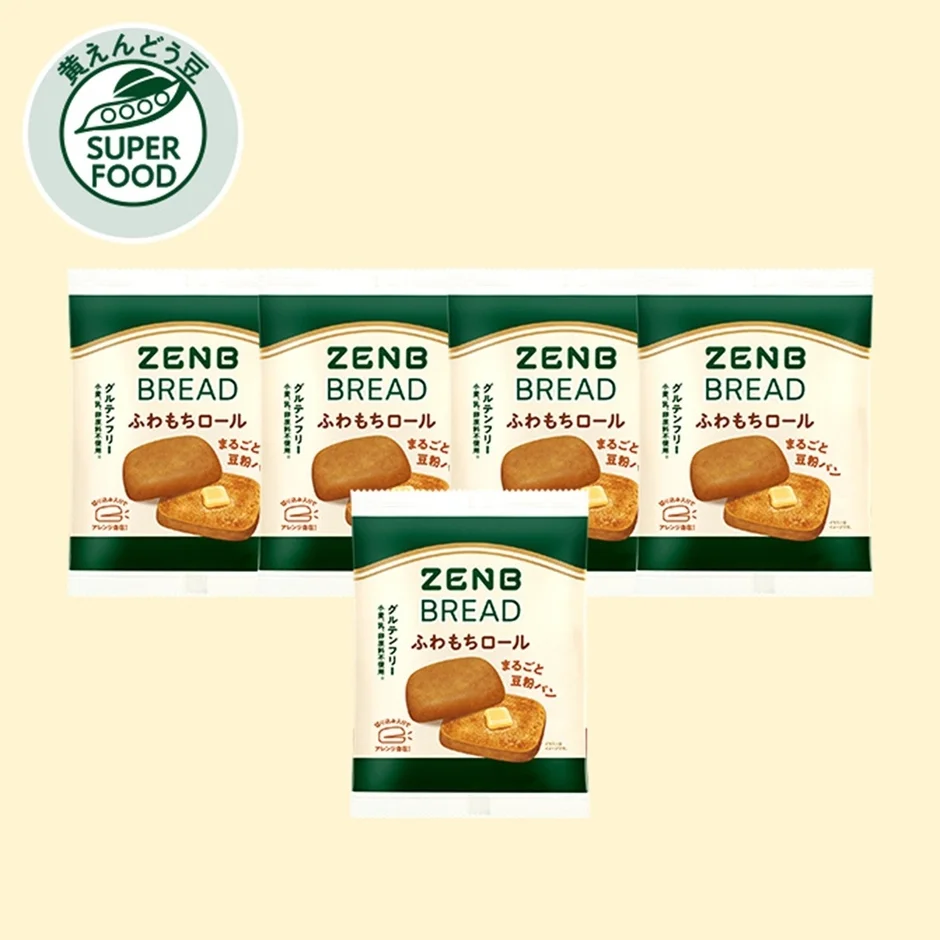 ZENB BREAD ふわもちロール 5袋パッケージ