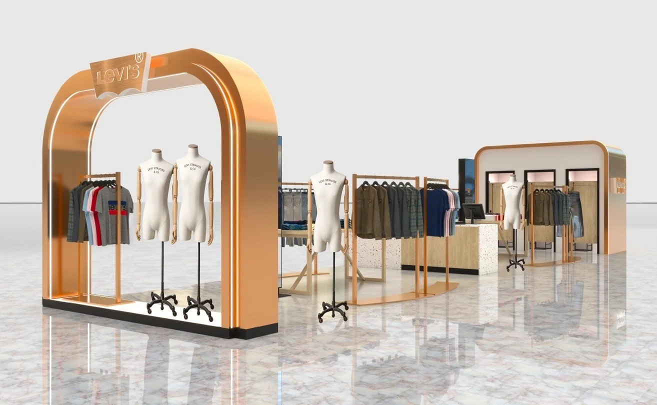 モダンなリーバイス®ストアの内部