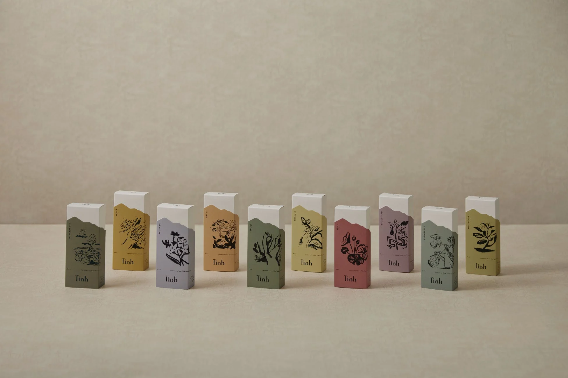 Tinhブランドのパッケージ