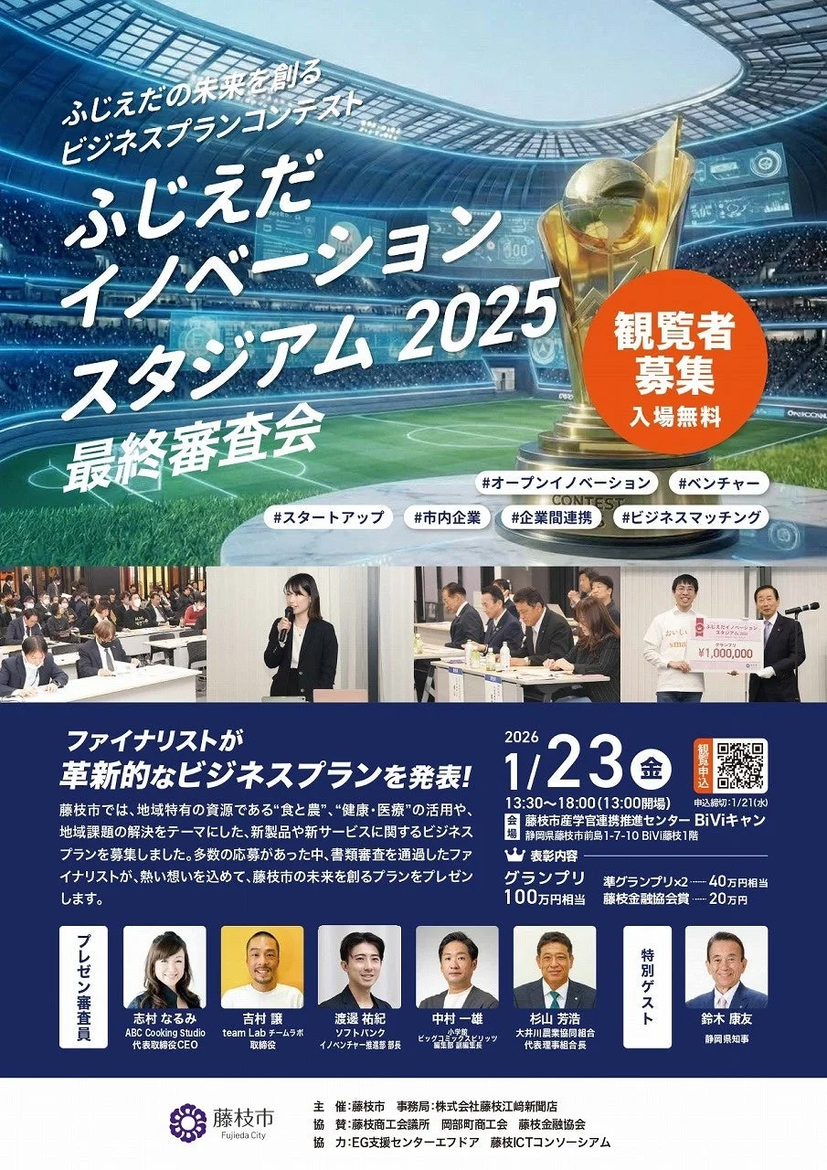 ふじえだイノベーションスタジアム2025 最終審査会