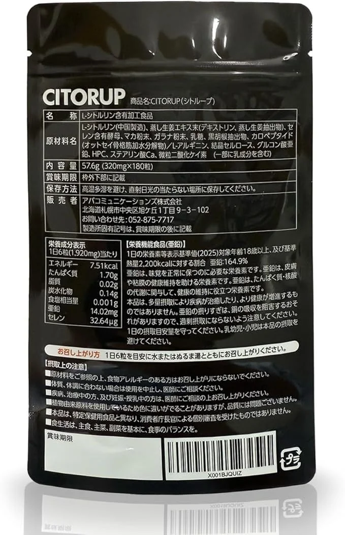 CITORUP成分表示