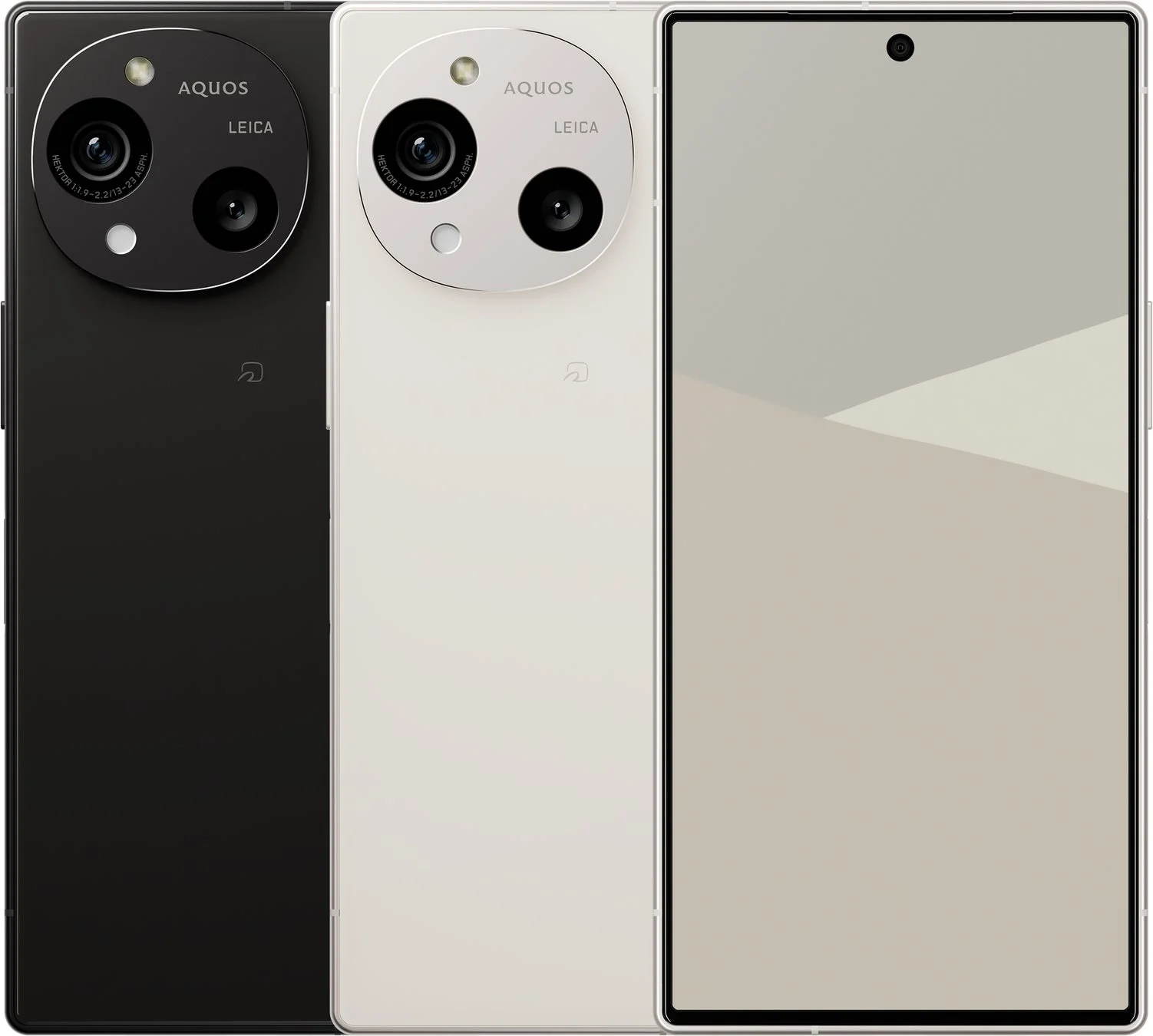 AQUOS R10の黒と白のモデル