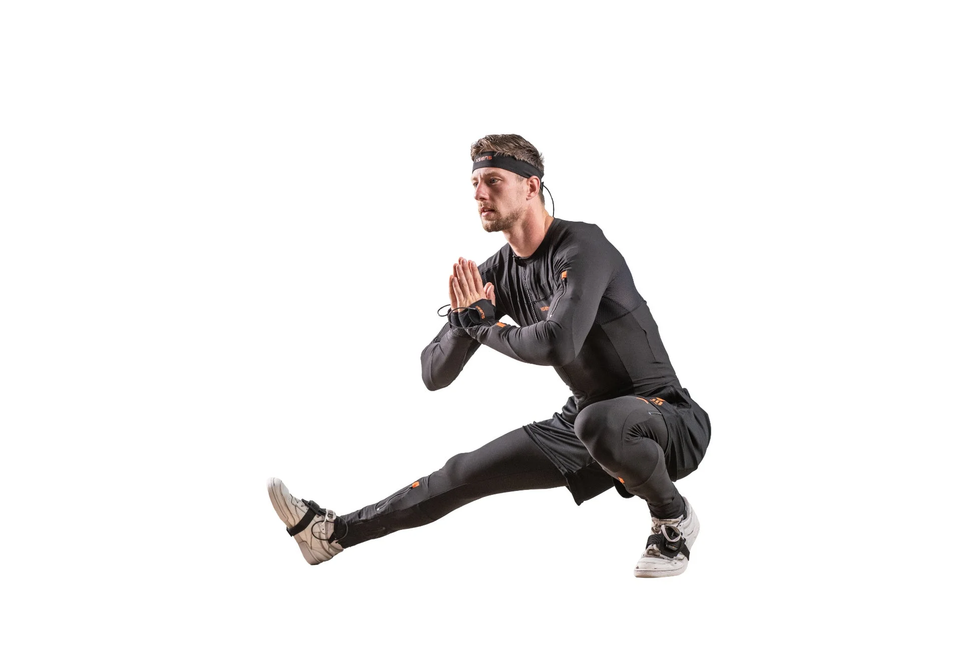 男性がストレッチ