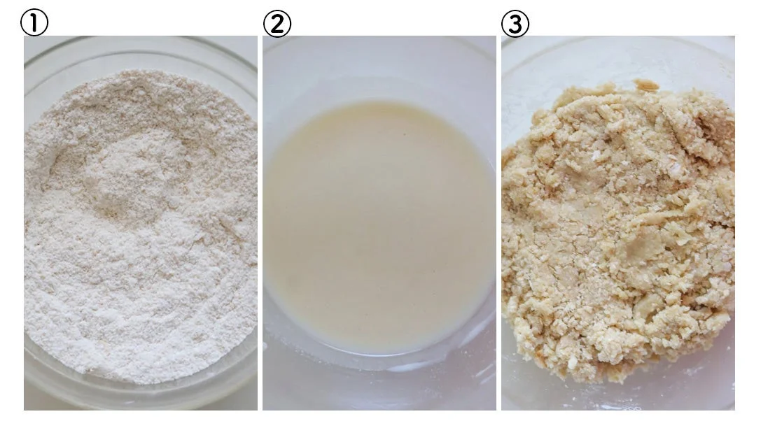 スコーンの材料を混ぜる