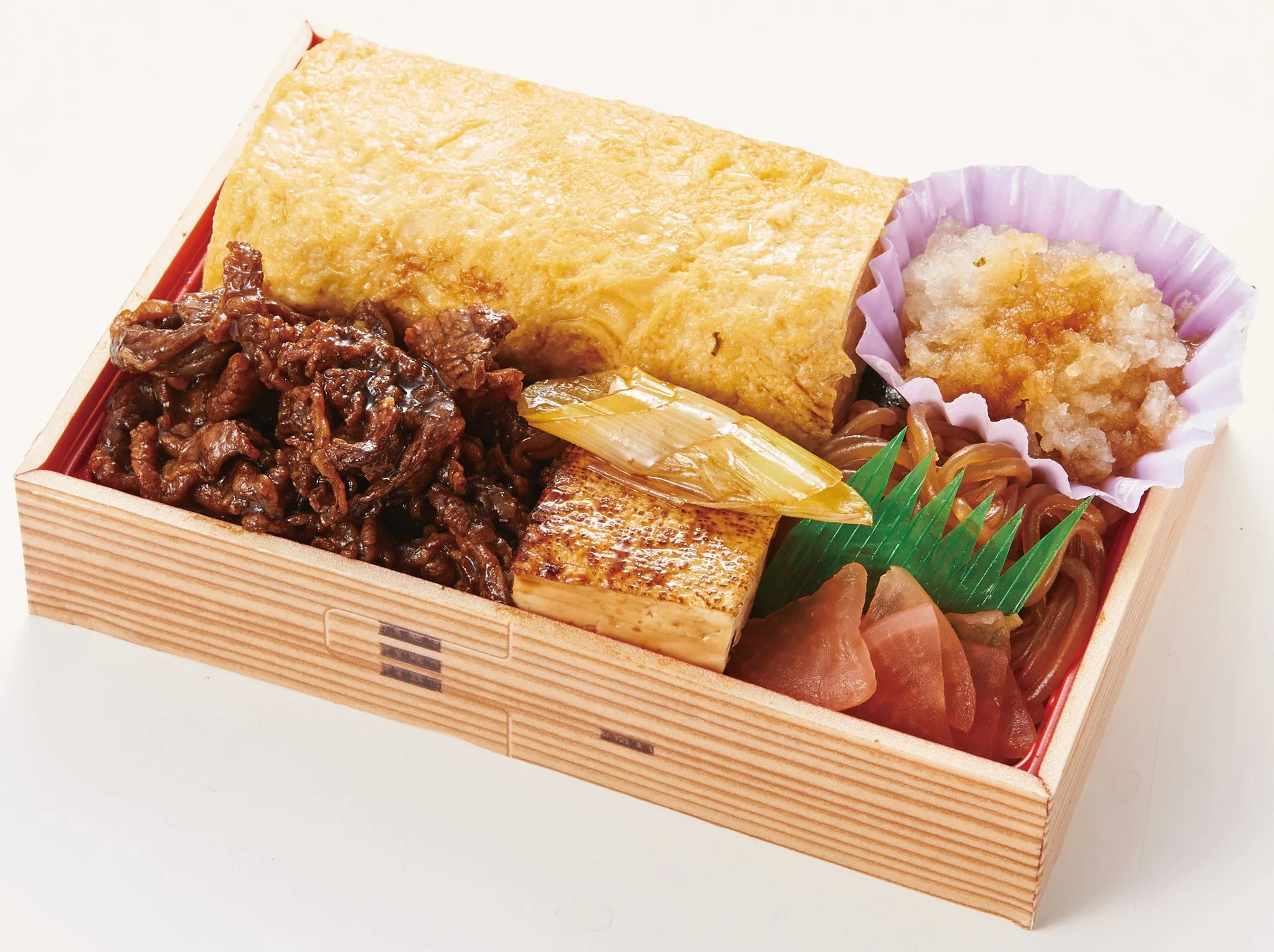 アンガス黒牛の牛すき焼&だし巻玉子海苔弁当