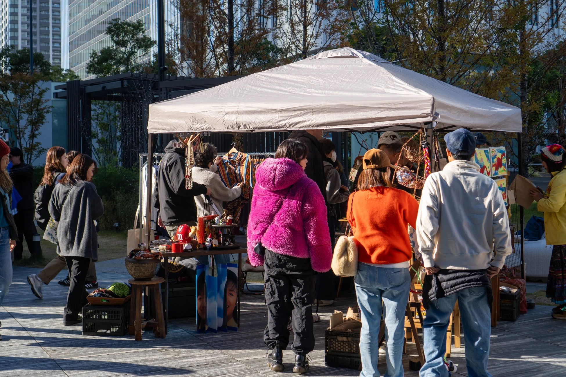 フリーマーケットの様子