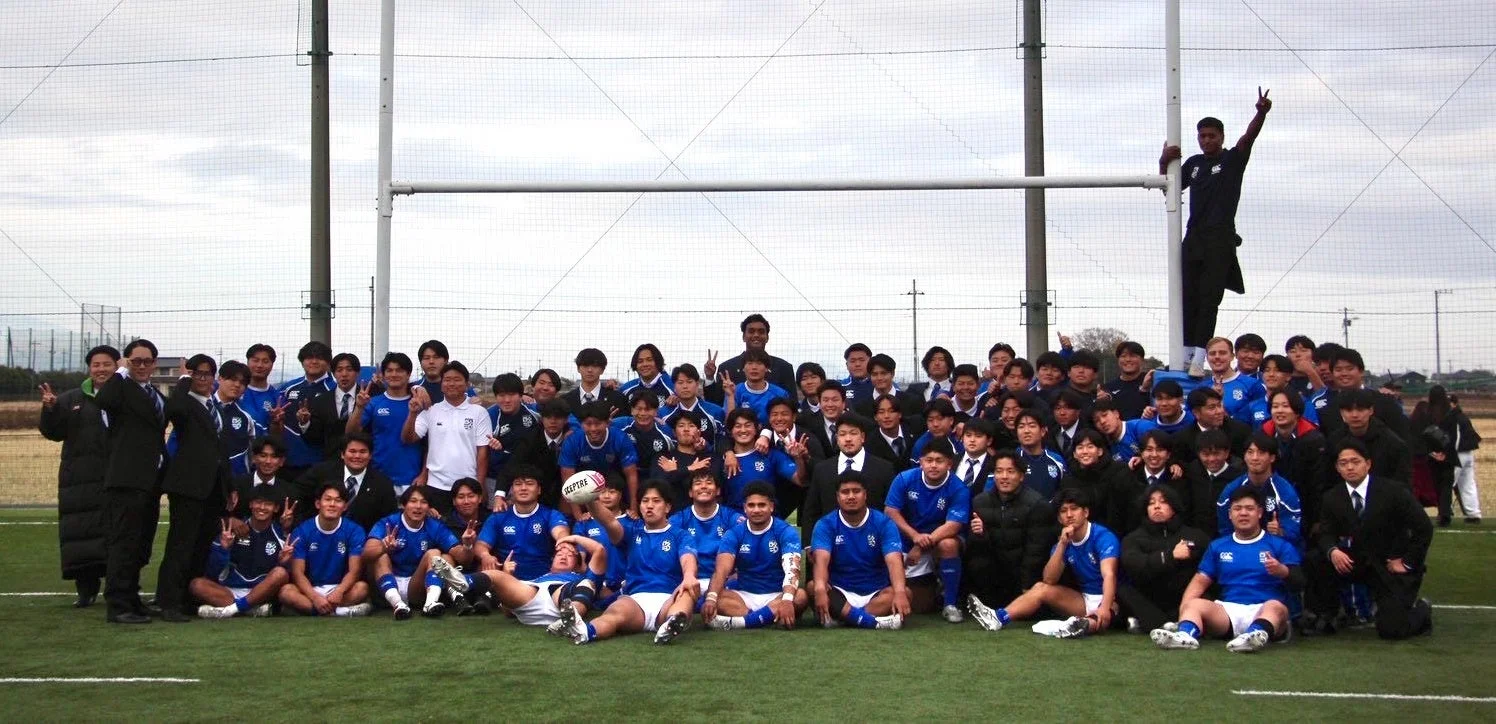 ラグビー部の集合写真