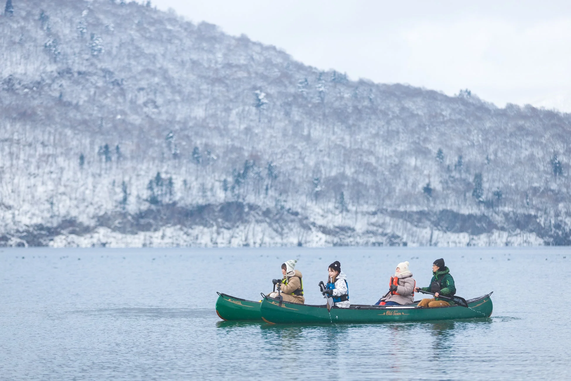 冬・十和田湖カヌーツアー