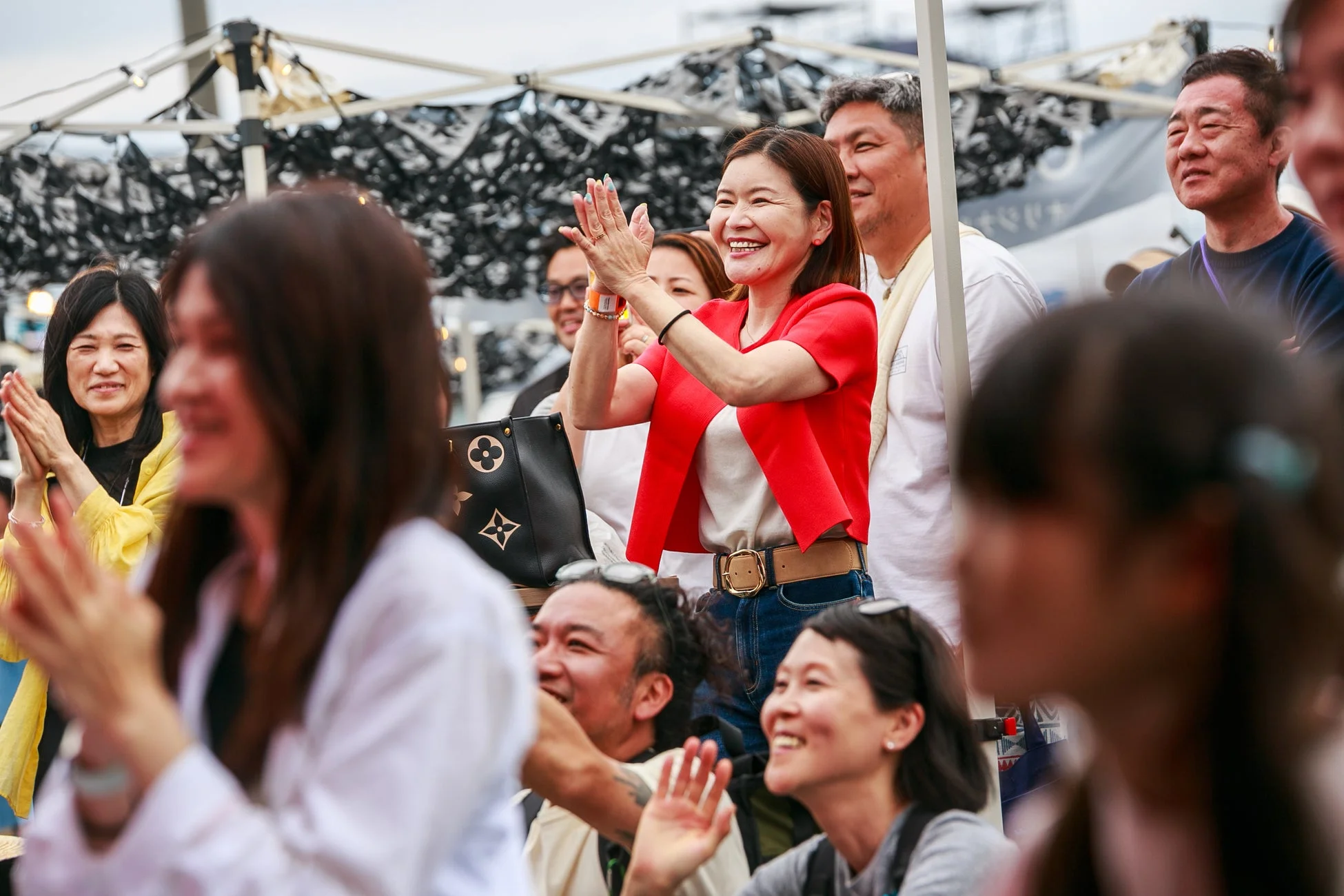 イベントで楽しむ観客