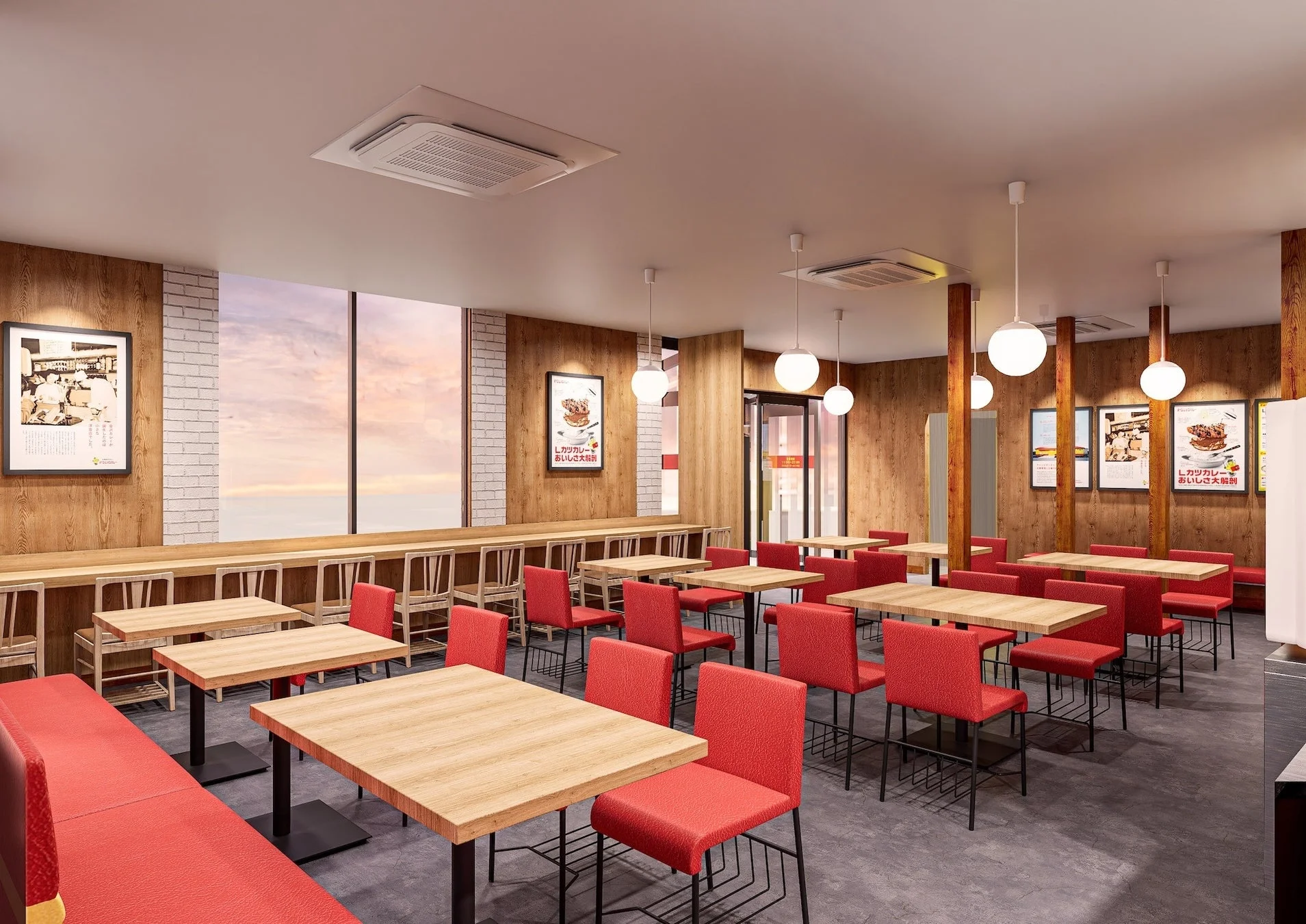 チャンピオンカレー大野店 店内