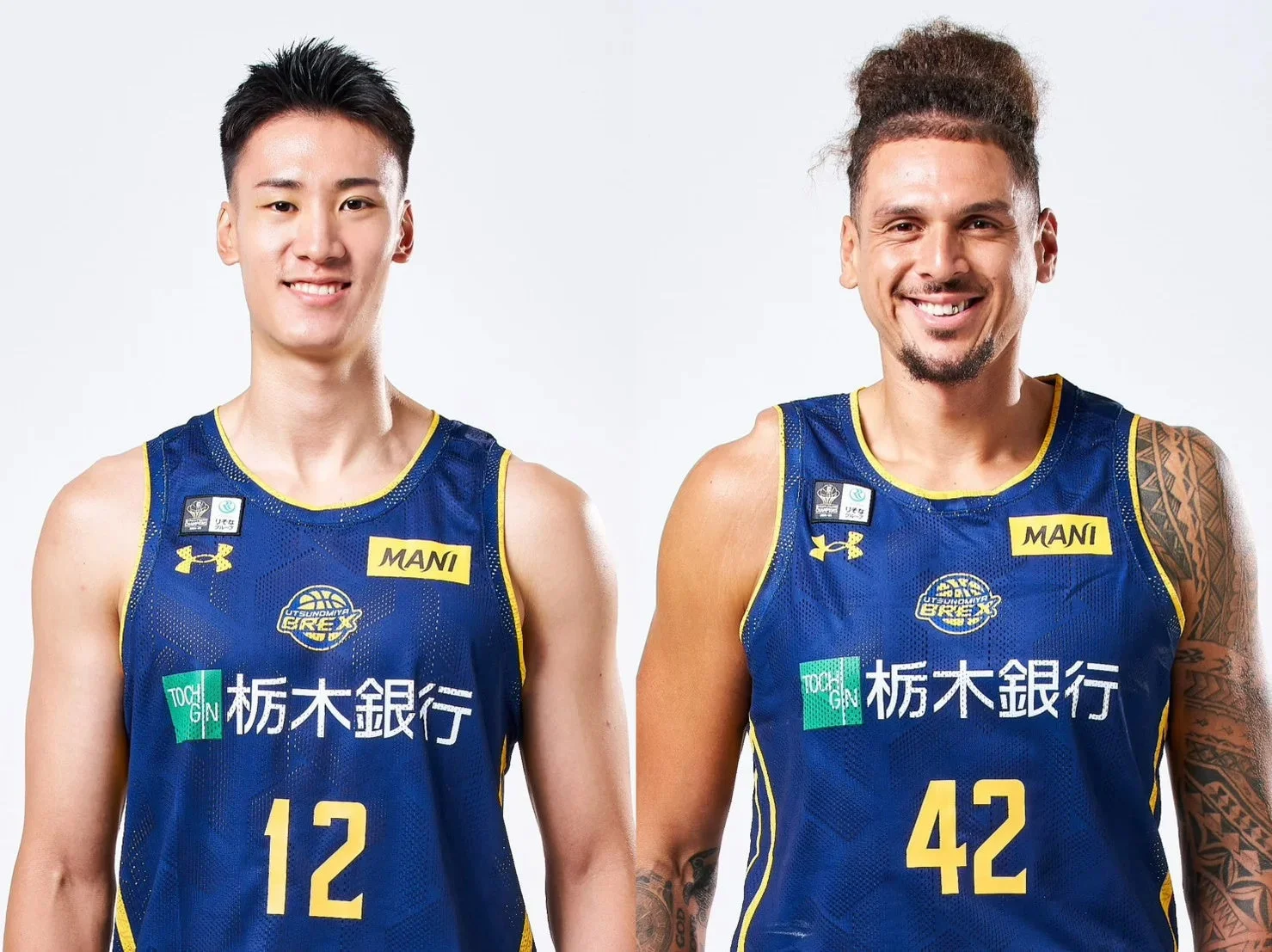 高島選手とフォトゥ選手の画像