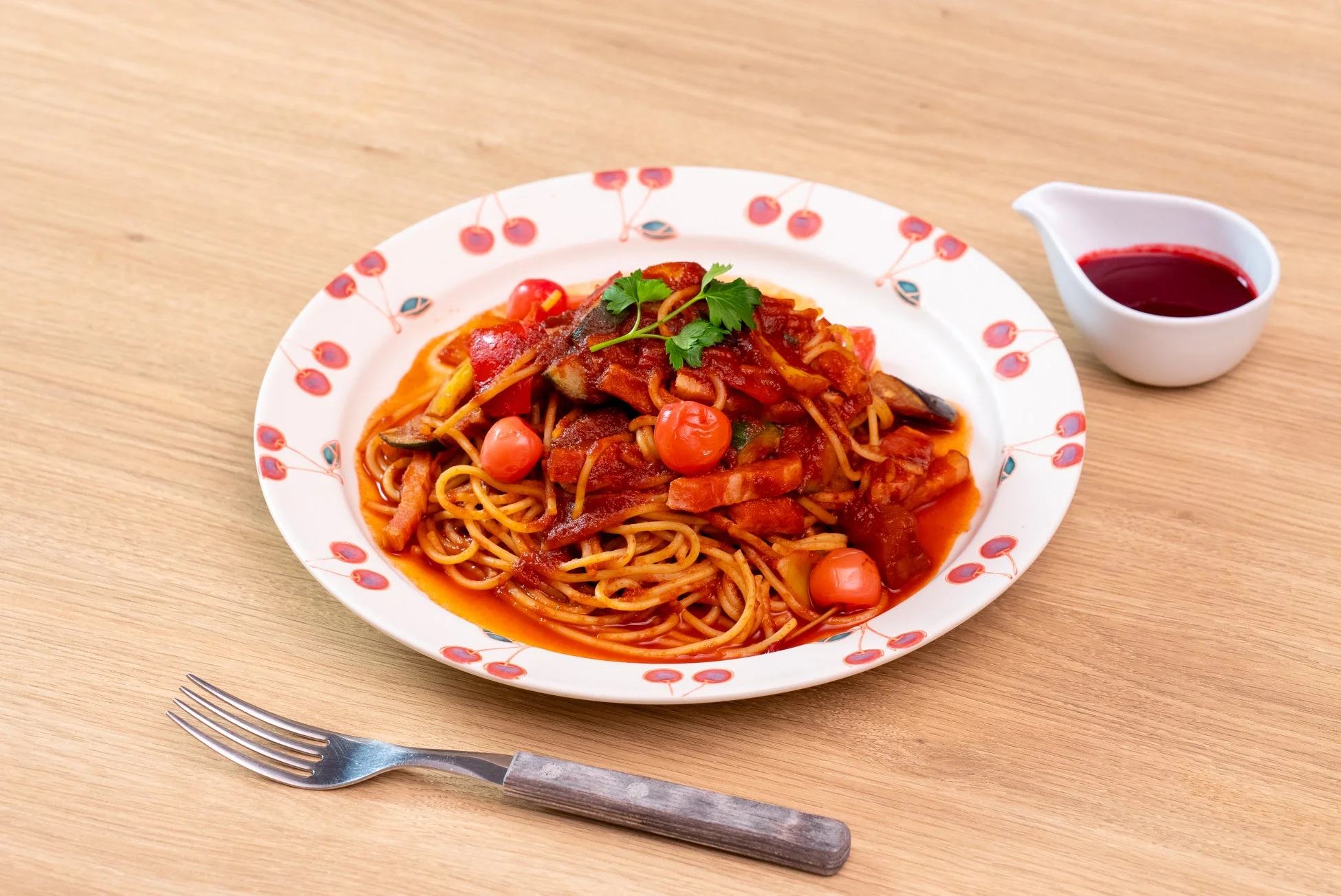 さくらんぼのナポリタン