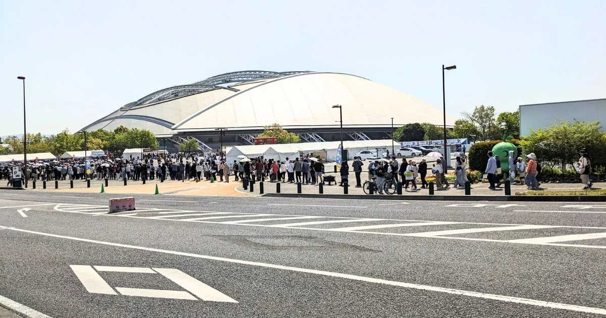 スタジアム前の様子