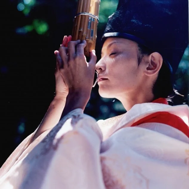 雅楽、笙、演奏、伝統文化、和楽器、日本人、和装、集中、芸術、音楽