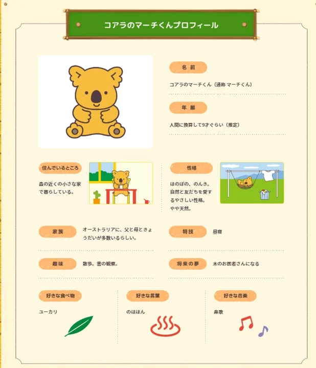 コアラのマーチくんイラスト