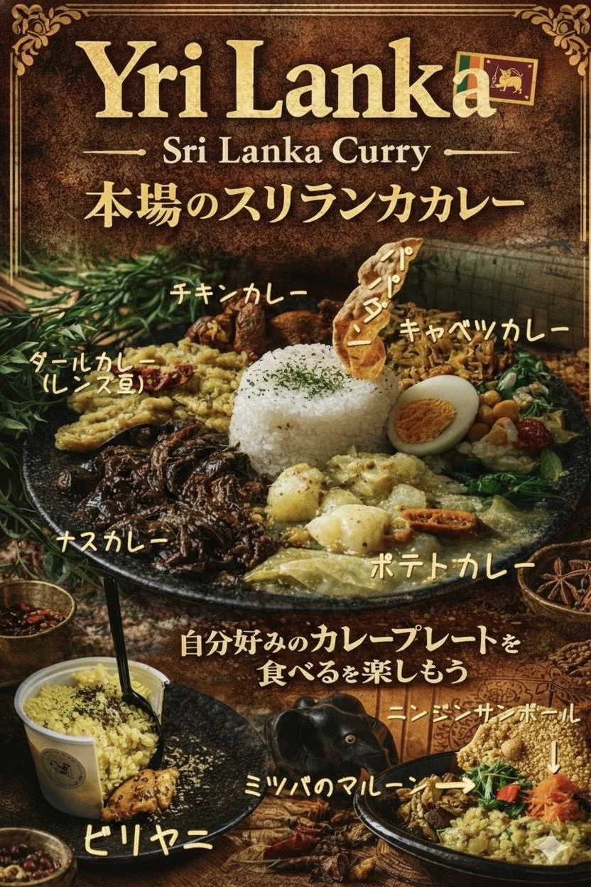スリランカカレー メニュー