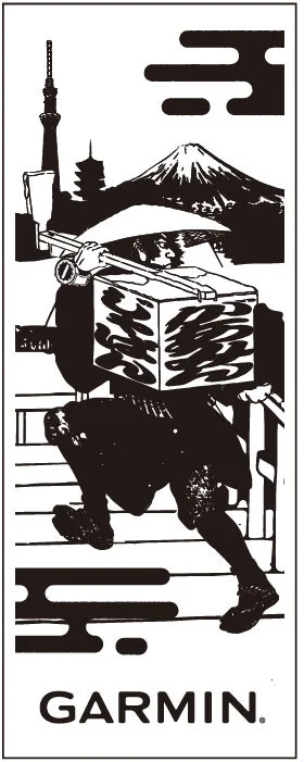 Garminオリジナル手ぬぐいのイメージ