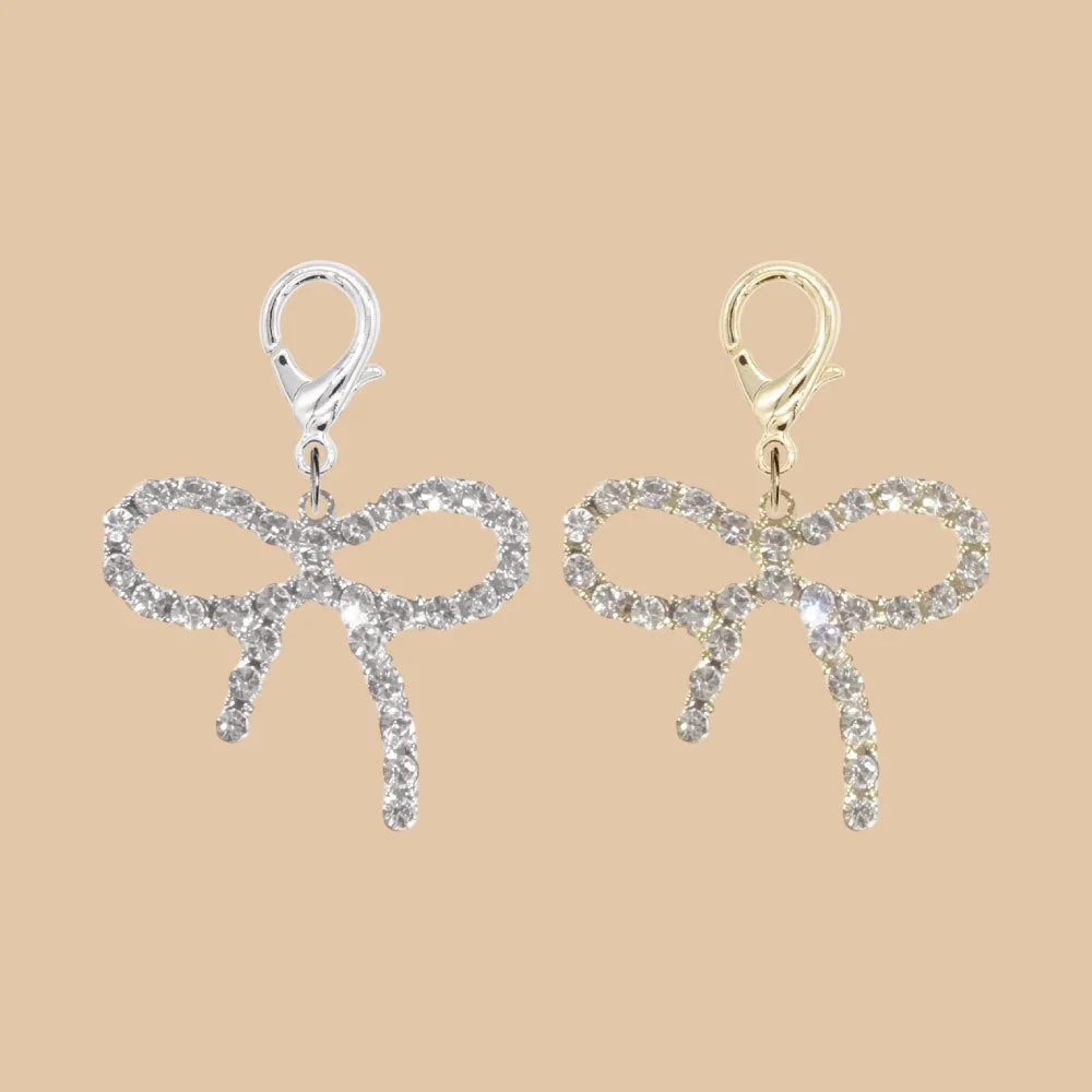 ビジューリボンチャーム