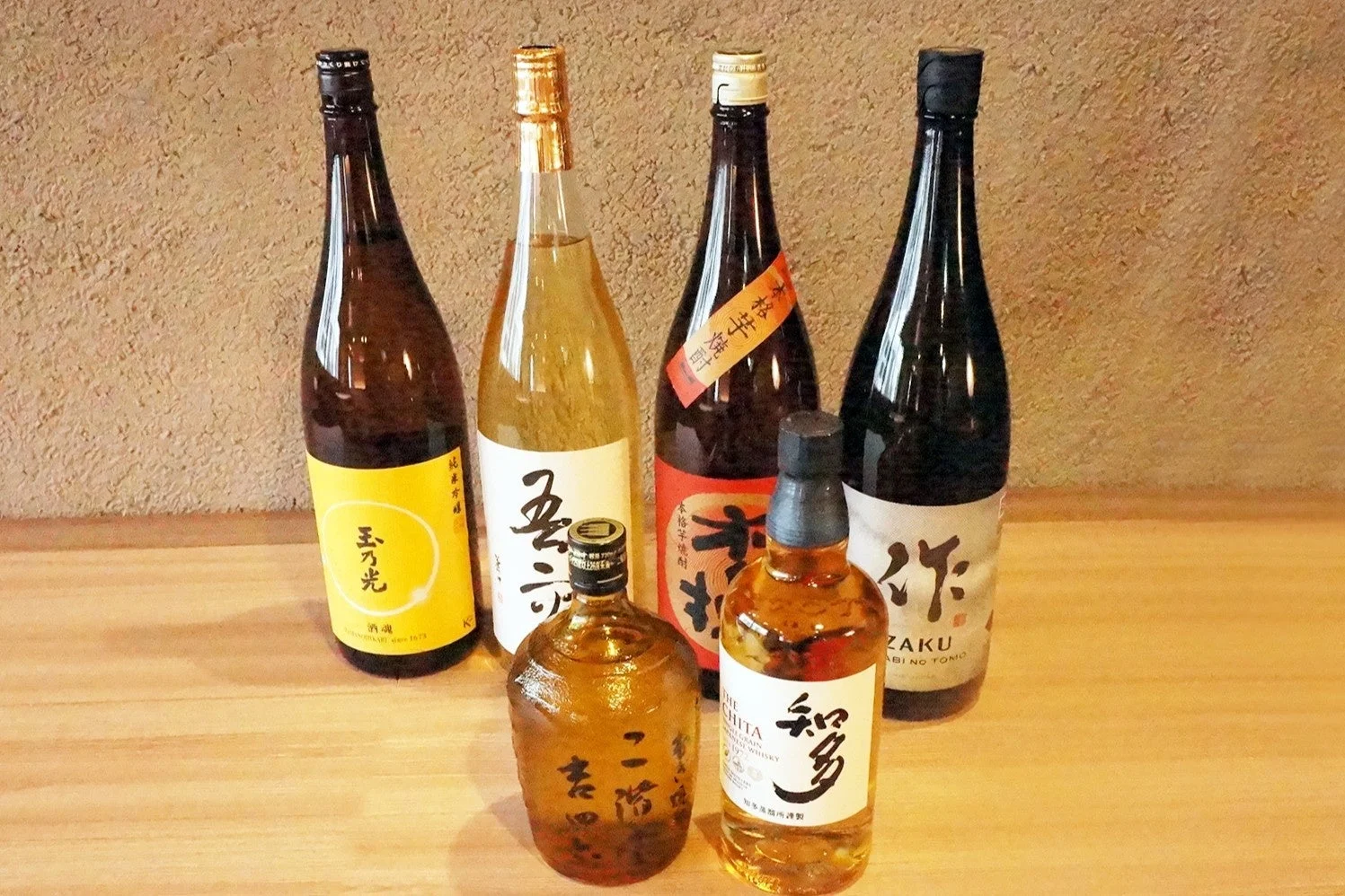 日本酒や焼酎のボトル