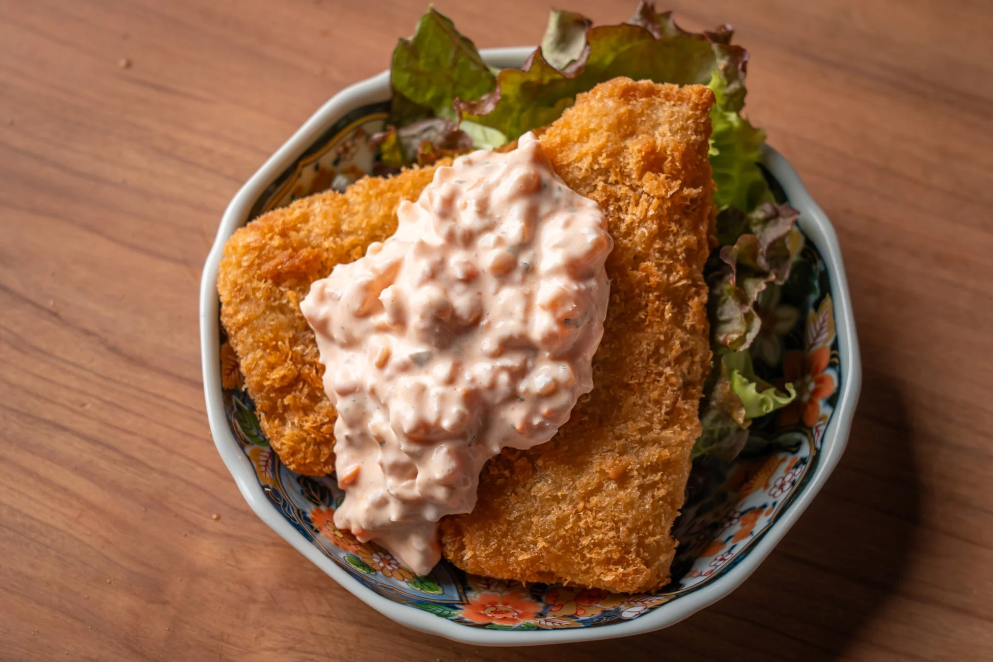 アジフライ 岩下の新生姜入りタルタルソース