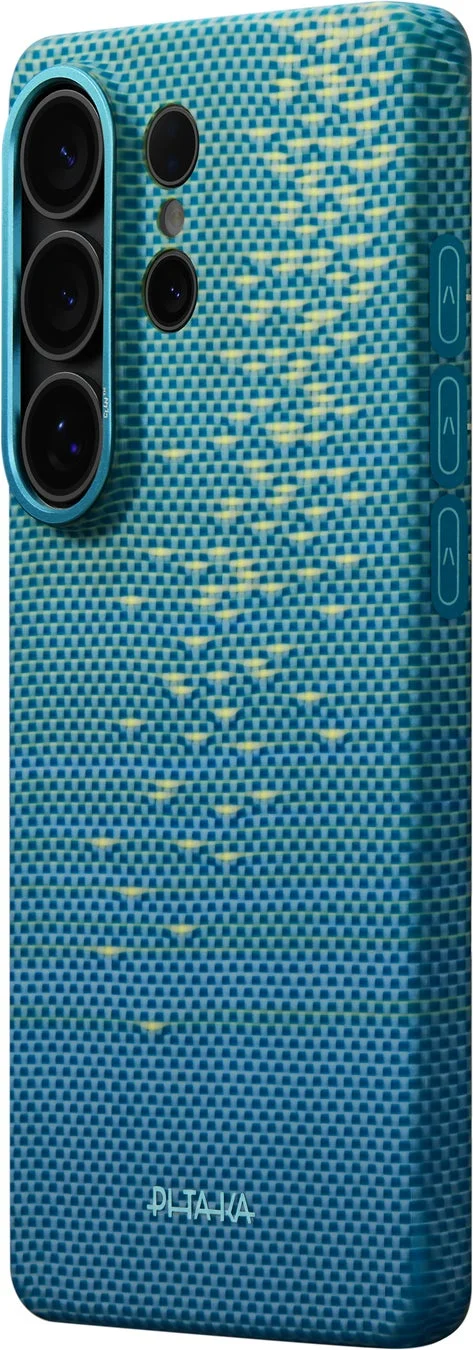 PITAKAスマートフォンケース青黄