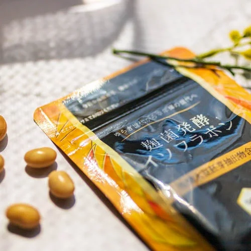 麹菌発酵イソフラボンサプリメントのパッケージ