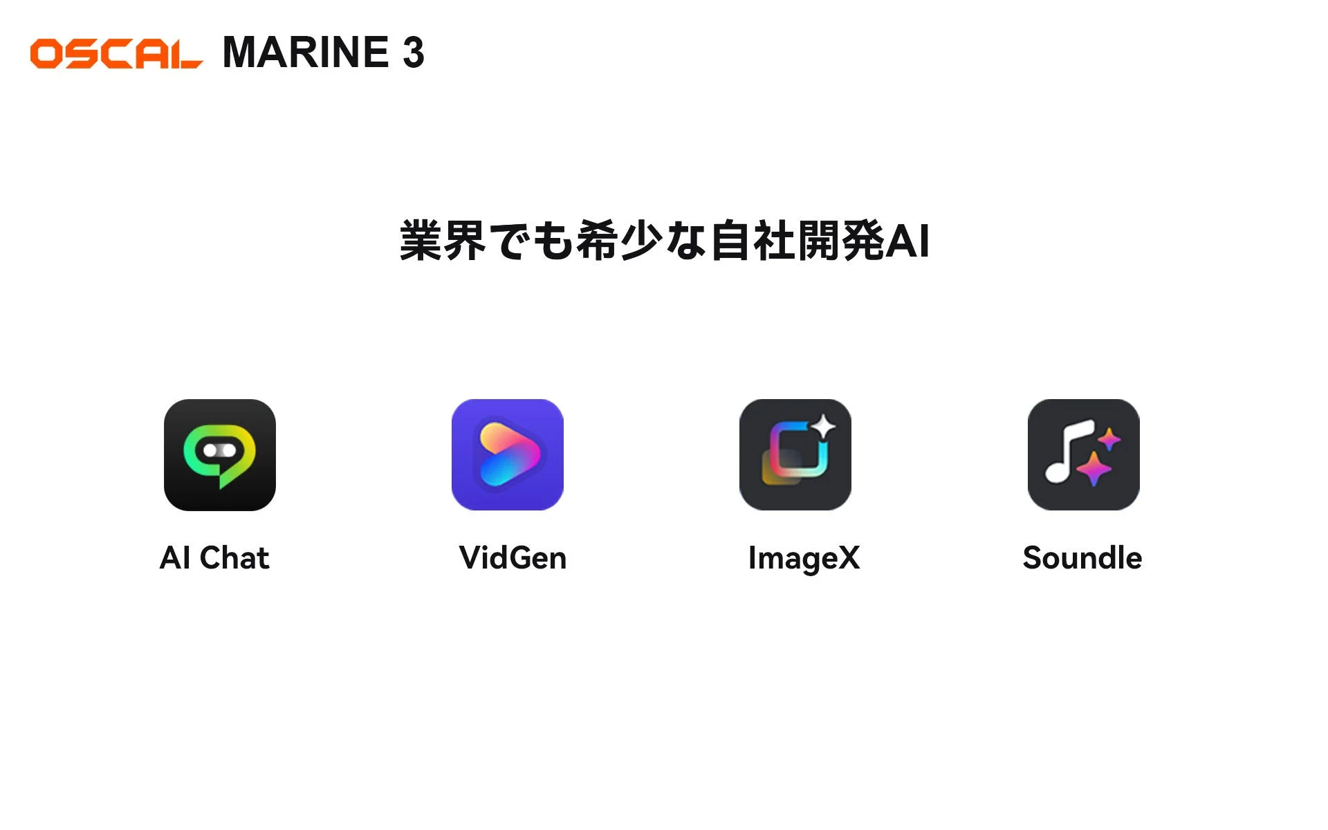 AI ChatやVidGenなどのAIアプリケーション