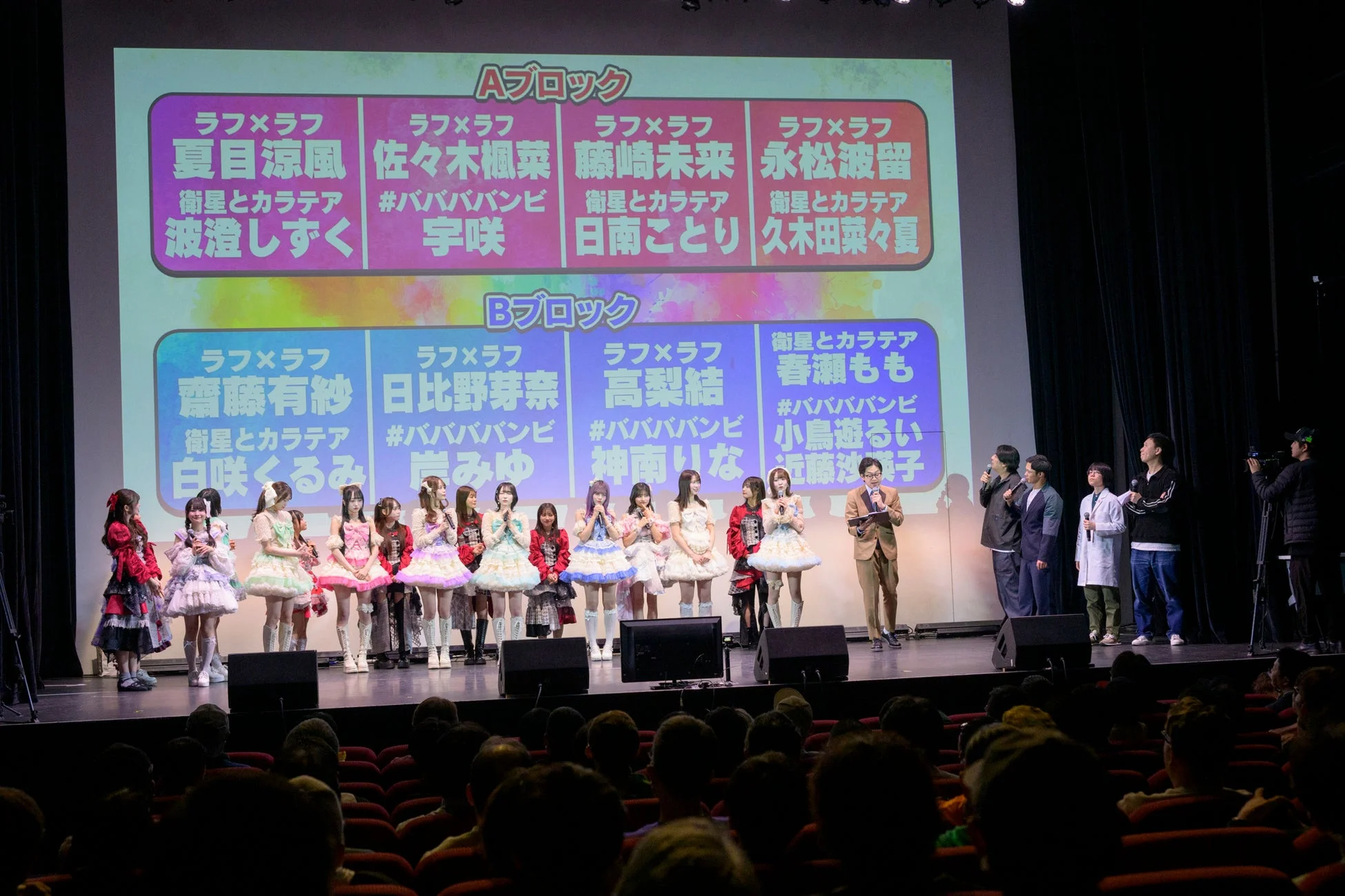 出場者リストとアイドル