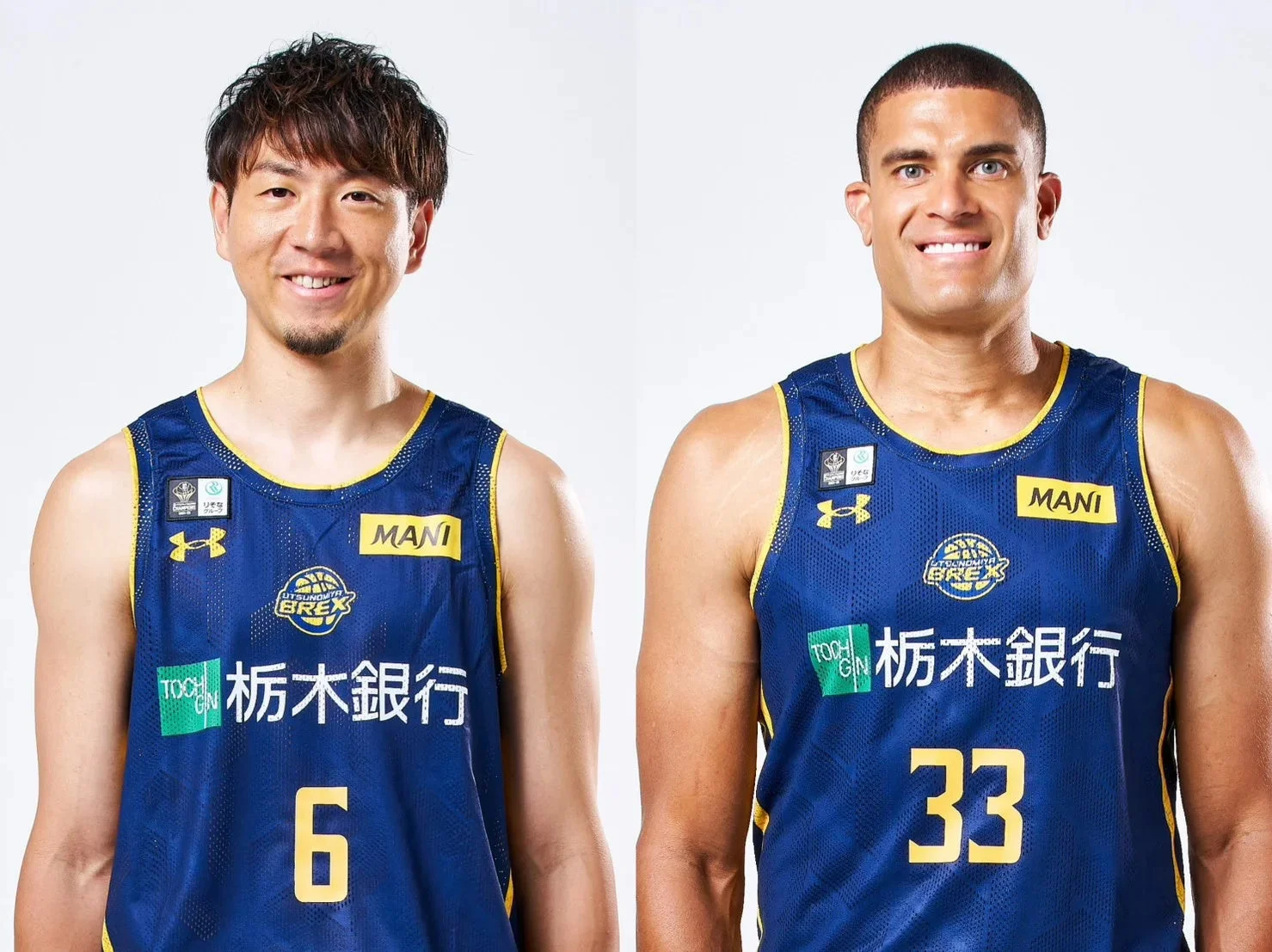 比江島選手とエドワーズ選手の画像