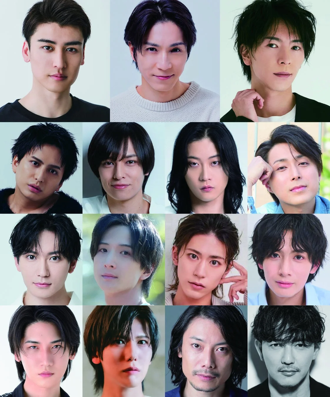 男性俳優陣のポートレート