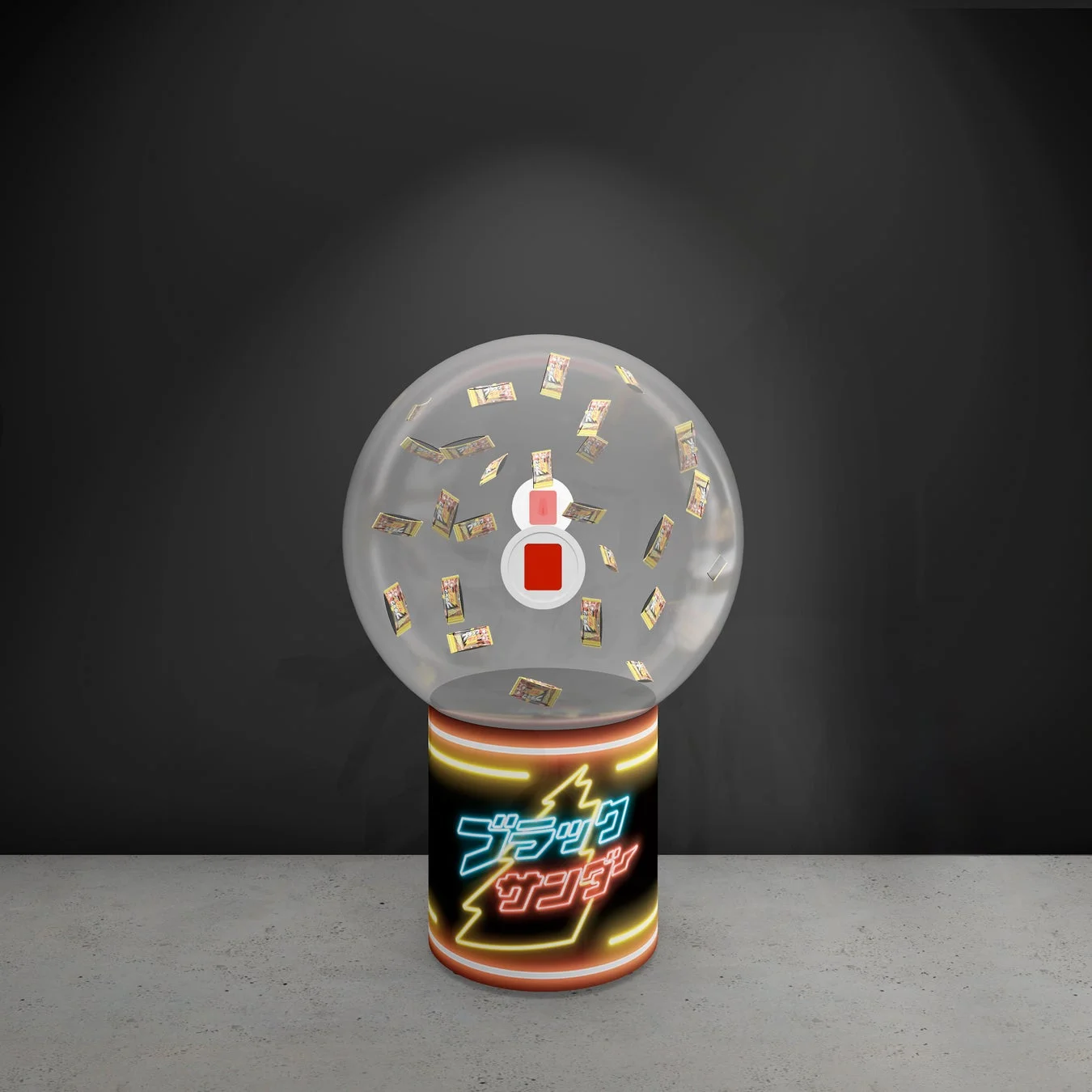 ブラックサンダー ガチャポン風ディスプレイ