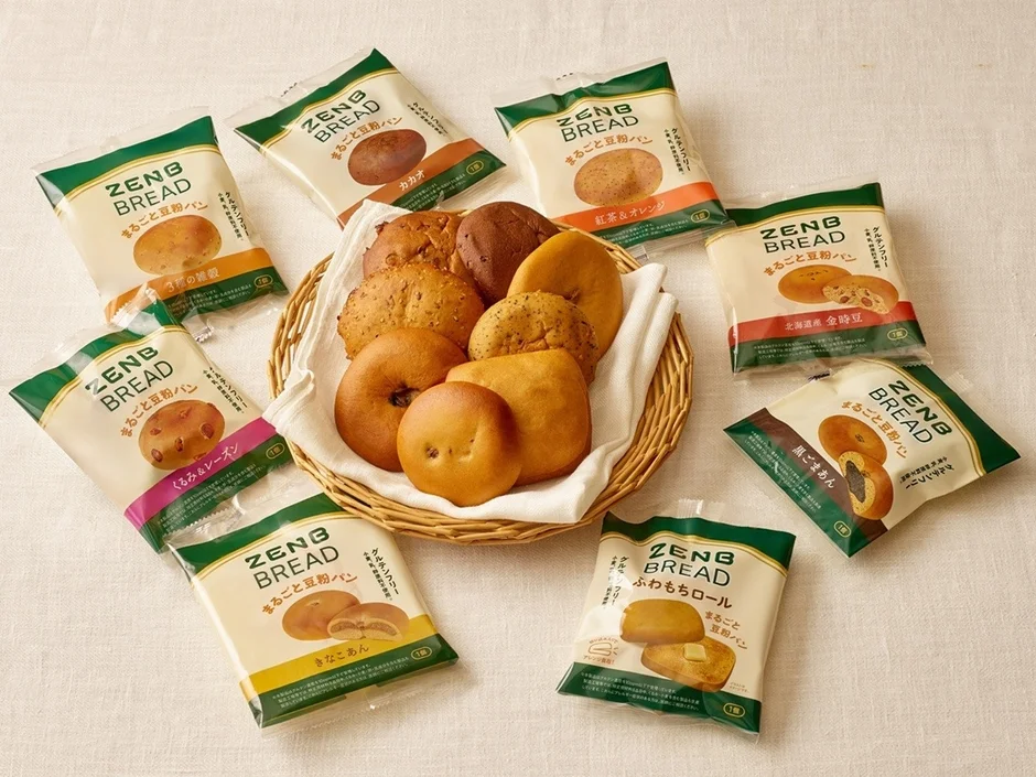 ZENB BREAD まるごと豆粉パン の様々な種類