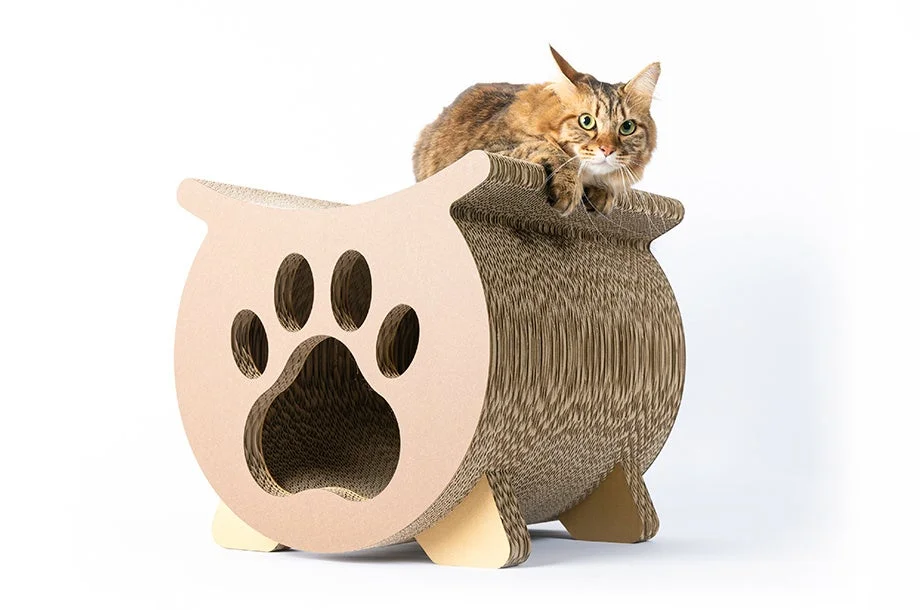 にゃんボール 猫ハウス兼爪研ぎ